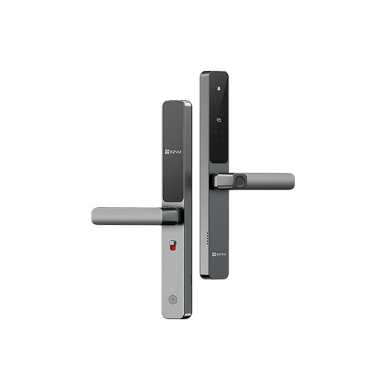 EZVIZ DL06 - Serrure Connectée Intelligente Biométrique - Empreinte Digitale, Code PIN, Carte RFID & Clé - Contrôle Wi-Fi App EZVIZ - Alarme Anti-Sabotage - Sécurité Porte Pro