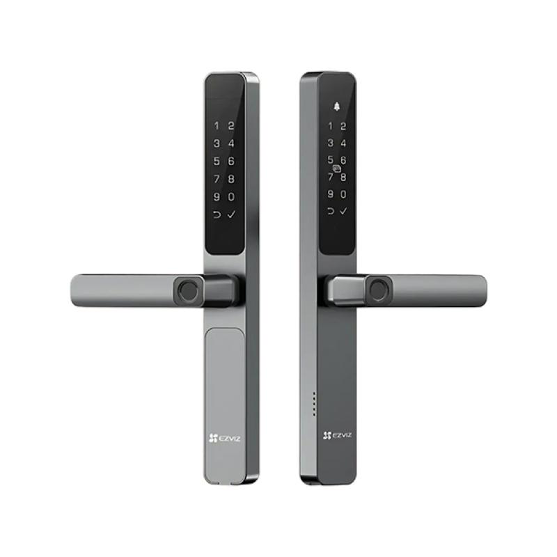 EZVIZ DL06 Pro - Serrure Connectée Biométrique Double Face - Double Scanner Empreinte Intérieur/Extérieur - Wi-Fi Direct - Code PIN, Carte RFID & Clé - Batterie Rechargeable - Sécurité Pro