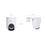 EZVIZ HB8c 4MP (2K+) - Caméra Extérieure Motorisée 360° Batterie 5200mAh Dual Connectivité WiFi & 4G - Vision Nocturne Couleur - IA Suivi Humains & Auto-Tracking - Sirène & Audio - Étanche IP65 - Vidéosurveillance Pro