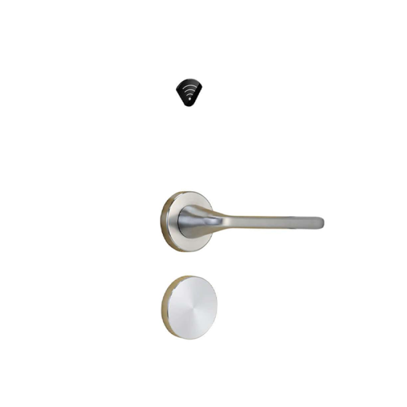 YGS-9909 - Serrure HOTEL - Serrure connectée - moderne Simple Design en acier inoxydable moulé levier carré poignée de porte porte intérieure hôtel poignée serrure ensemble pour porte en bois