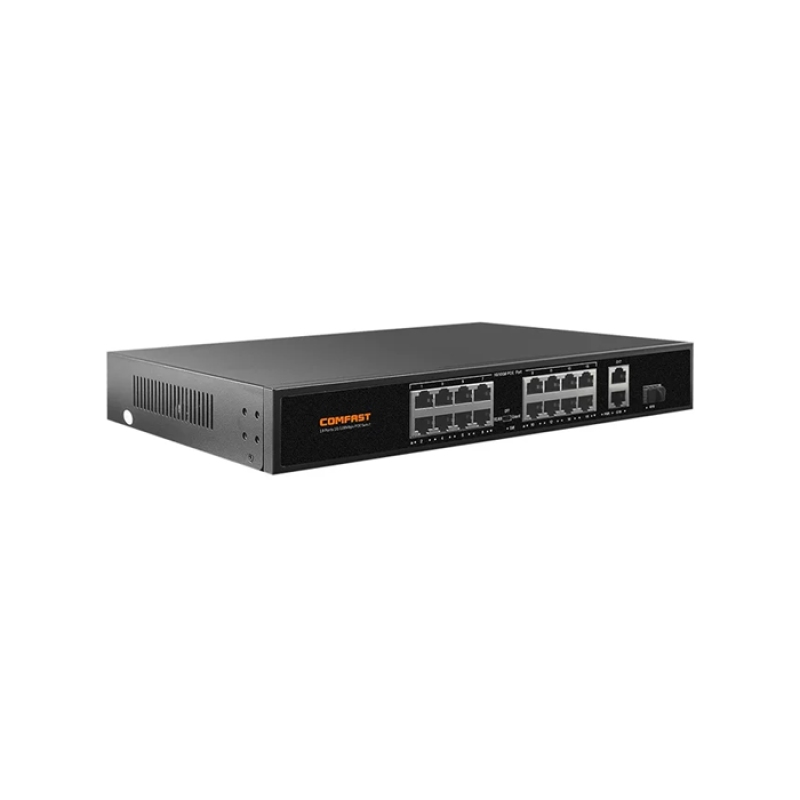 COMFAST CF-SF1162P - Switch 20 Ports - 18 Ports POE 10/100Mbps - 2 Ports Gigabit - Non Manageable
