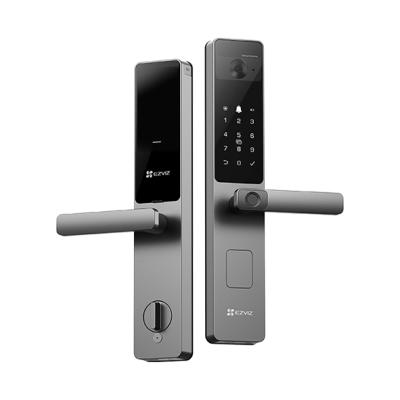 EZVIZ DL20 FVS Serrure connectée - Reconnaissance faciale 3D- Vidéophone et caméra avec vision nocturne -Déverrouillage par visage, empreinte, code, carte ou application - Alertes anti-effraction en temps réel - Contrôle à distance via l'application