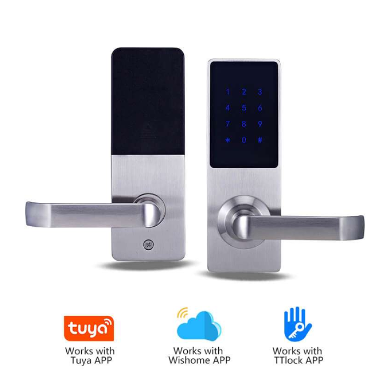 YGS YGS6675-BT (50*50) - Serrure connectée pour résidence - Accès par Bluetooth App, carte M1, code passe, bracelet ou clé.