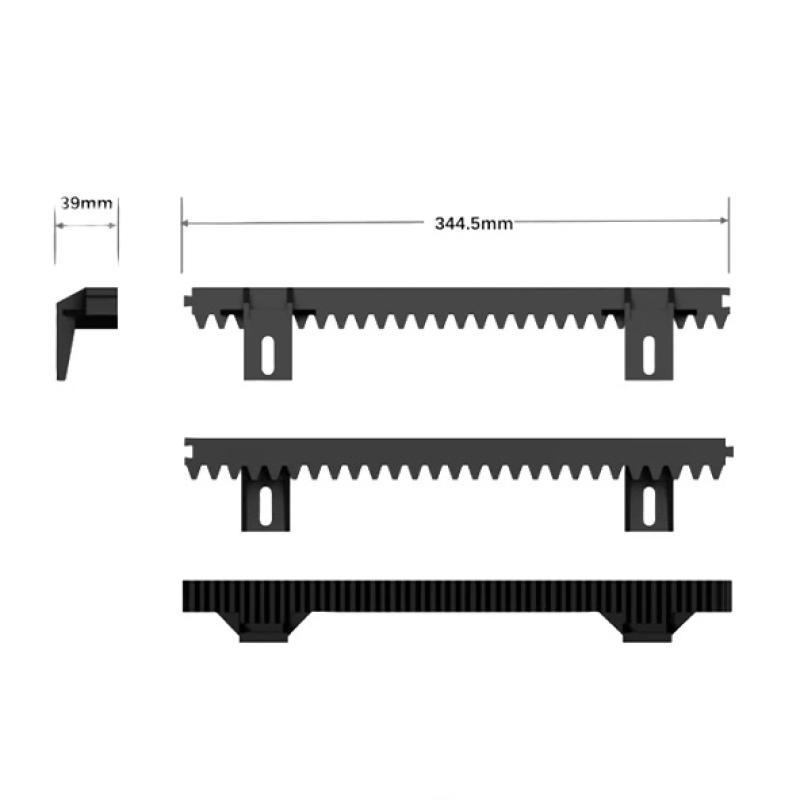 Rail Supplémentaire pour Portail Coulissant EZVIZ CS-HGR2 (1 Mètre) - Extension Crémaillère 3x0.33m - Haute Résistance - Compatible Motorisation EZVIZ HG2 400 & 600 PRO - Installation Facile & Silencieuse