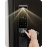EZVIZ DL20 FVS Serrure connectée - Reconnaissance faciale 3D- Vidéophone et caméra avec vision nocturne -Déverrouillage par visage, empreinte, code, carte ou application - Alertes anti-effraction en temps réel - Contrôle à distance via l'application