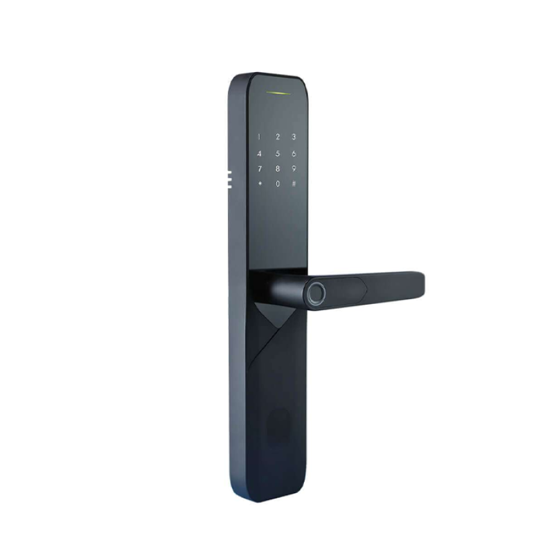 YGS YGS8882-Tuya -Serrure connectée pour résidence Accès par APP, carte M1, empreinte digitale, code passe-bloc, bracelet ou clé