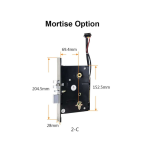 YGS-9962-S - Serrure HOTEL - Serrure connectée - Serrure électronique à technologie RFID avec facettes avant et arrière en acier inoxydable