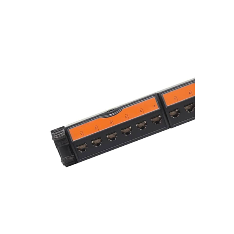 PANNEAU DE BRASSAGE 24 PORTS RJ45 blindé CAT6A FTP - 19"