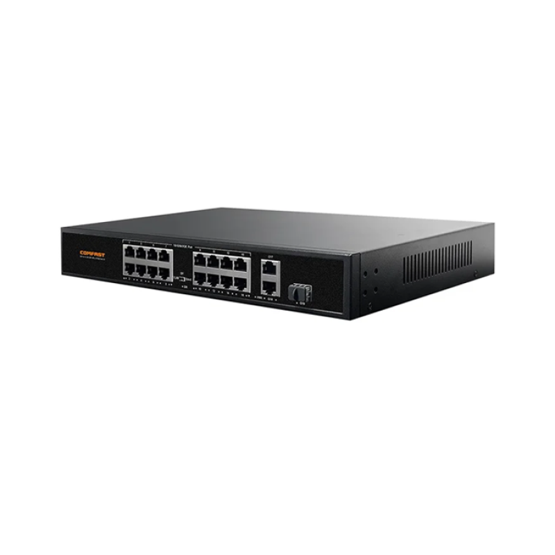 COMFAST CF-SF1162P - Switch 20 Ports - 18 Ports POE 10/100Mbps - 2 Ports Gigabit - Non Manageable