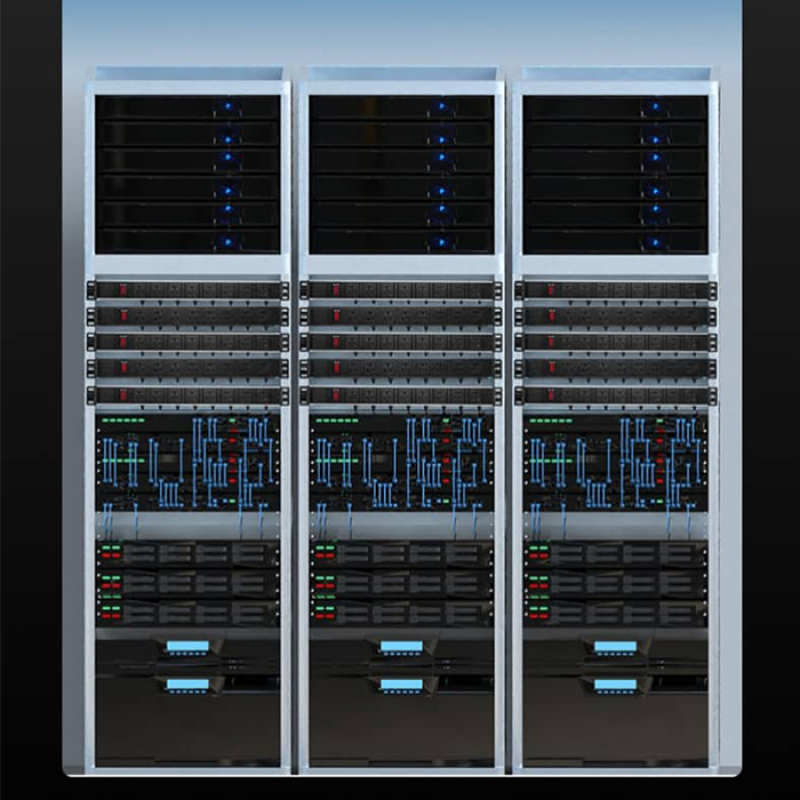 Bandeau électrique - Multi-prise Rackable 8 trou avec interrupteur 19" pour boite (baie) informatique - Port Type I