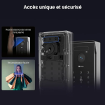 EZVIZ HP7 Pro 4K Visiophone Connecté Interphone Vidéo, 8 Pouces Moniteur Tactile, Reconnaissance Paume/Visage, Unlock à Distance, 2 Fils, Détection Humaine, Option RFID, Étanche, WiFi bi-Bande