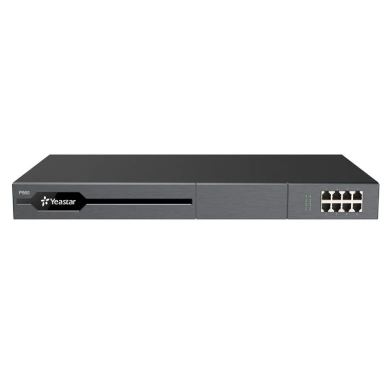Yeastar P570 - Autocommutateur - Serveur VoIP - IPBX - pour 300 à 500 Utilisateurs, 60 à 120 Appels Simultanés, jusqu’à 16 Ports FXS, 16 Ports FXO/BRI, 6 Ports GSM/3G/4G, 2 Ports E1/T1/J1, 1 USB (2TB max), NFC Read/Write,(Modules vendus séparément)