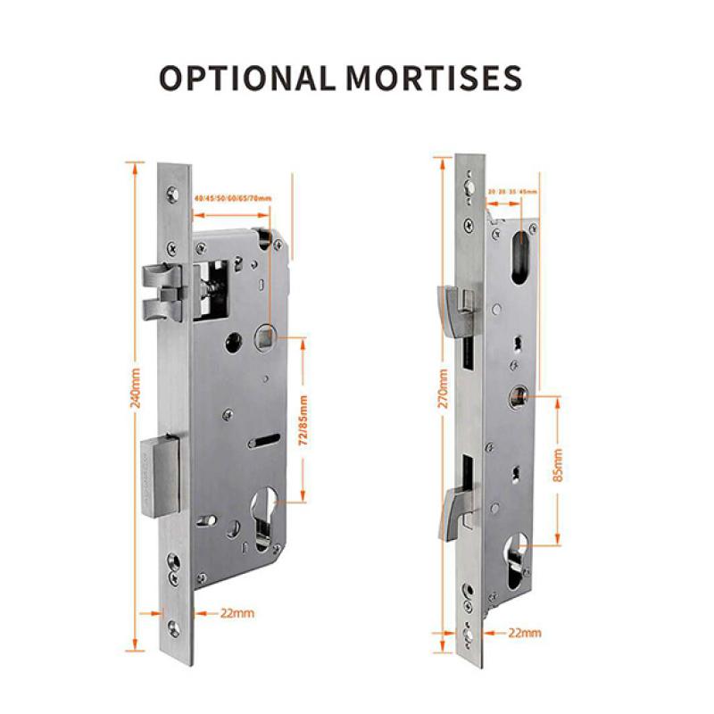 YGS-9939- Serrure électronique hôtelière - Ouverture par carte RFID - Design moderne acier inoxydable 304 résistant à la corrosion