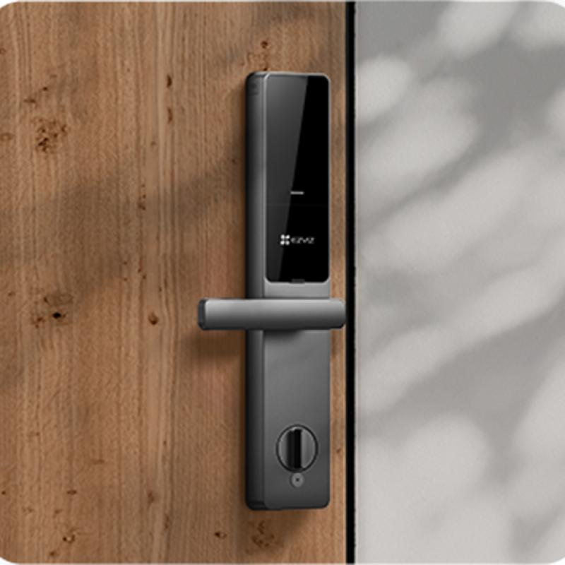 EZVIZ DL20 FVS Serrure connectée - Reconnaissance faciale 3D- Vidéophone et caméra avec vision nocturne -Déverrouillage par visage, empreinte, code, carte ou application - Alertes anti-effraction en temps réel - Contrôle à distance via l'application