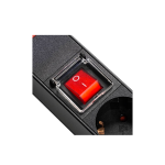 BOFFAC - PDU - Bandeau électrique - Multi-prise Rackable 8 trous avec interrupteur EU 19" pour boite (baie) informatique - Norme internationale