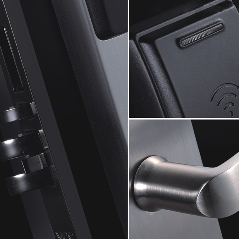YGS-9936-S - Serrure HOTEL - Serrure connectée - haute sécurité carte rfid électronique sans fil pour serrure de porte d'hôtel
