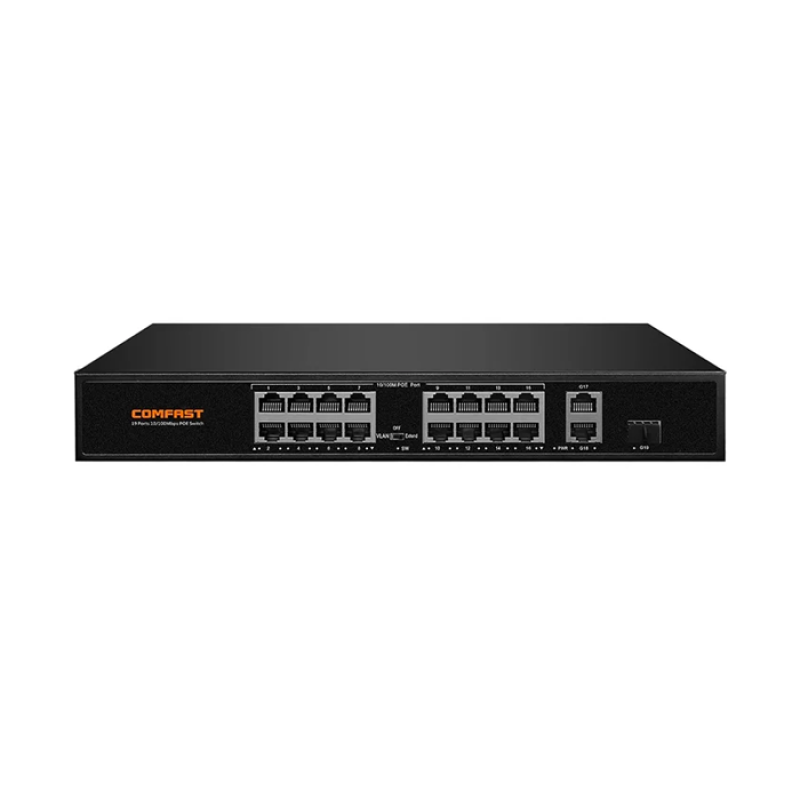 COMFAST CF-SF1162P - Switch 20 Ports - 18 Ports POE 10/100Mbps - 2 Ports Gigabit - Non Manageable