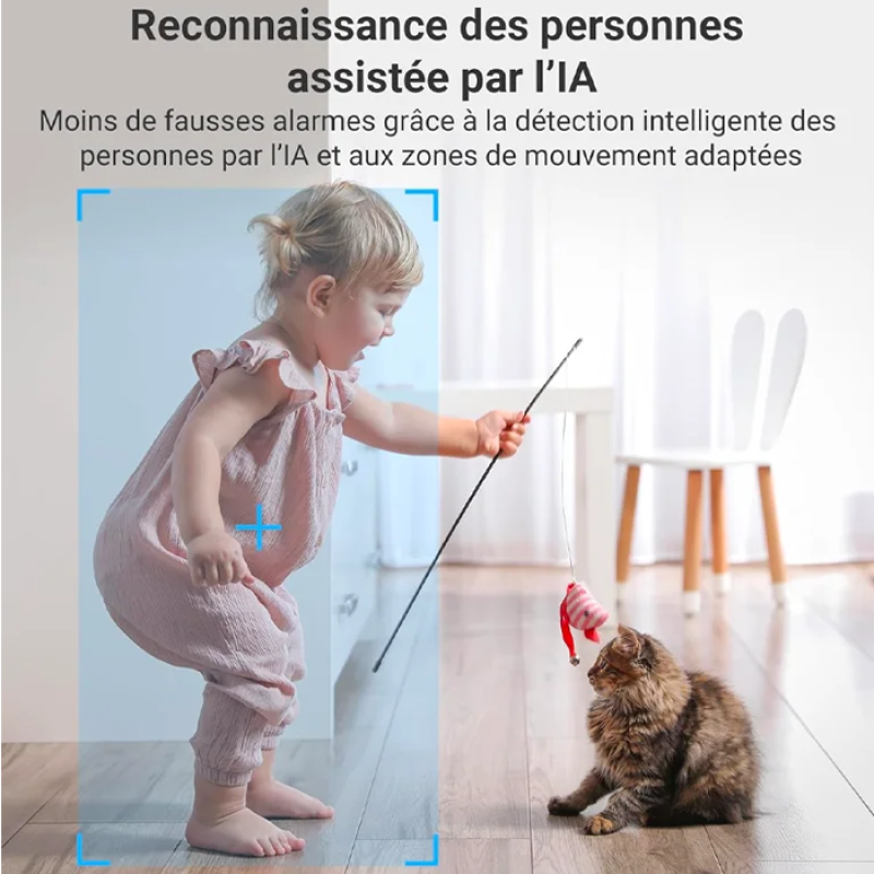 EZVIZ 2K 4G Caméra intérieure sans Fil +Batterie Externe, Mode AOV, Détection de Personne, Carte SD jusqu'à 512 Go (Non Incluse), Vidéo Time-Lapse, Audio Bidirectionnel, Design compacte, CB2 Kit Noir