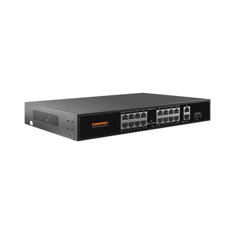 COMFAST CF-SF1162P - Switch 20 Ports - 18 Ports POE 10/100Mbps - 2 Ports Gigabit - Non Manageable