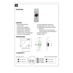 HIKVISION DS-K7P04A Bouton-poussoir sans contact. Panneau en acier inoxydable, indicateur LED. Alimentation : 12-24 V CC, 1 A.Convient à tous types de portes et de cadres