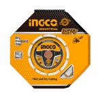 INGCO DMD0118013 - Disque à Tronçonner Diamant à Sec 180 x 22.2mm - Hauteur Segment 10mm pour Béton, Brique & Pierre - Pour Meuleuse 180mm