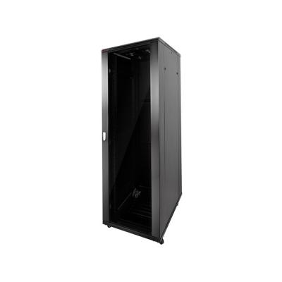 Hikvision DS-XS6632-E/DG - Baie de Brassage 32U 19" (600x600x1605mm) - Armoire Réseau Autonome - Porte Avant Verre et Arrière Acier - Charge 500kg - Pour Switchs, Routeurs et Vidéosurveillance