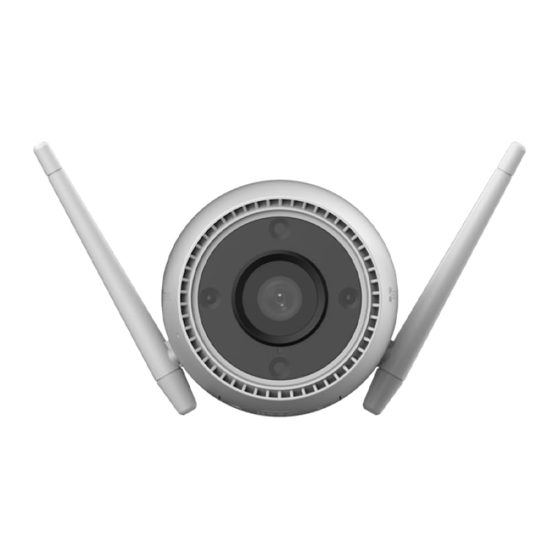 EZVIZ H3c, Caméra de sécurité WiFi extérieure 4MP 2K CCTV pour la maison avec vision nocturne couleur, détection de forme humaine AI, défense active, résistante aux intempéries, conversation bidirectionnelle, voix personnalisable, fonctionne avec Ale