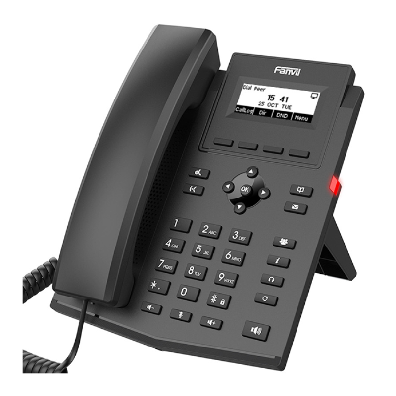 FANVIL X301P - Téléphone IP POE - interphone pour maison et bâtiment - touche pour ouverture de porte - 2 Lignes SIP