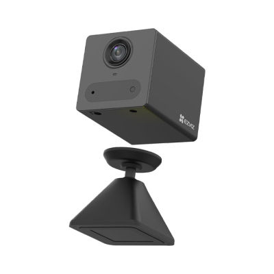 EZVIZ CB2 1080P Caméra Surveillance WiFi Interieur sans Fil sur Batterie 2000mAh, Caméra Bébé WiFi 2.4Ghz, Détection de Personne, 5m Vision Nocturne, Audio Bidirectionnel, Type C, Magnetic Mount Noir