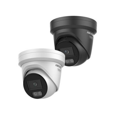 Hikvision DS-2CD2387G3-LI2UY 2.8mm - Caméra de Surveillance - Caméra IP hybride intelligente 8 MP avec tourelle fixe ColorVu& Audio - Imagerie colorée 24h/24 et 7j/7 IR
