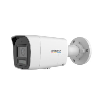 HIKVISION DS-2CD1047G2H-LIUF/SL 2.8MM - Caméra de surveillance - Caméra IP Bullet fixe ColorVu & Audio 4 MP avec lumière hybride intelligente - Imagerie colorée 24h/24 et 7j/7 - Résistant à l'eau et à la poussière (IP67)