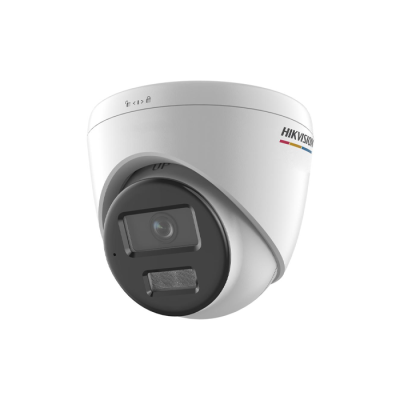HIKVISION DS-2CD1367G2H-LIUF/SL 2.8mm Caméra de surveillance IP à tourelle fixe ColorVu & Audio 6 MP avec éclairage hybride intelligent - Imagerie colorée 24h/24 et 7j/7 - Résistant à l'eau et à la poussière (IP67) - micro SD (carte mémoire)