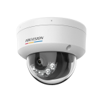 HIKVISION DS-2CD1167G2H-LIU 2.8mm - Caméra de surveillance - Caméra IP dôme fixe ColorVu 6 MP avec éclairage hybride intelligent - Résistant à l'eau et à la poussière (IP67) - micro SD (carte mémoire) et au vandalisme (IK08)