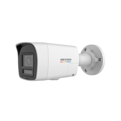 HIKVISION DS-2CD1067G2H-LIUF/SL 2.8mm Caméra réseau Bullet fixe ColorVu 6 MP avec lumière hybride intelligente - Imagerie colorée 24h/24 et 7j/7 - Résistant à l'eau et à la poussière (IP67) - micro SD (carte mémoire)