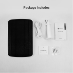EZVIZ Panneau Solaire E avec Interface de Type C et Micro USB pour Caméra Surveillance sur Batterie EZVIZ EB8, CB8, BC1C, CB3, BC1, IP65 Étanche, 6.18W, 6V, Montage Réglable avec Câble de 4 Mètres