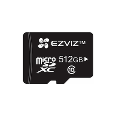 EZVIZ Carte Micro SD 512Go, Carte Mémoire microSDHC, Vitesse de Lecture Allant jusqu'à 90MB/S, Classe 10, U3, UHS-I