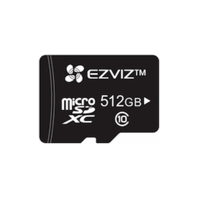 EZVIZ Carte Micro SD 512Go, Carte Mémoire microSDHC, Vitesse de Lecture Allant jusqu'à 90MB/S, Classe 10, U3, UHS-I