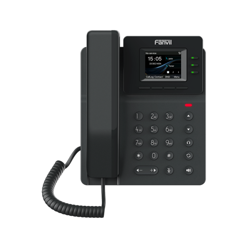FANVIL V60W - Téléphone IP POE - Wifi & POE - 4 Lignes SIP - 6 Touches DSS - Bluetooth 5.4 - Ecran couleur LCD (sans alimentation)