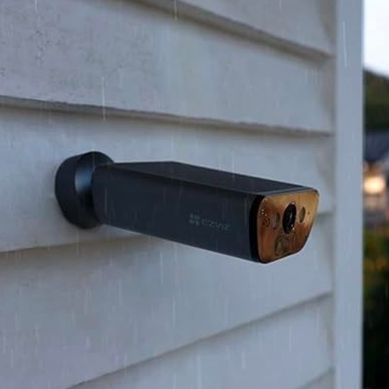 EZVIZ EB5 4K Caméra de sécurité solaire d'extérieur sans fil 2 en 1 Panneau solaire intégré, vision nocturne en couleur, détection humaine, détection de véhicule, audio bidirectionnel,