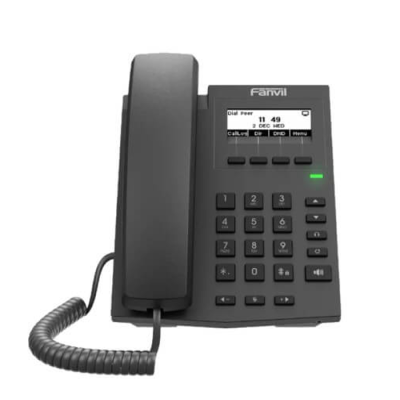 FANVIL X1W - Téléphone IP POE & WI-Fi - 2 Lignes SIP - Audio HD - Écran LCD à matrice de points 1248 x 48