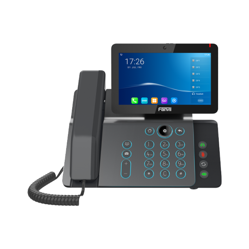 FANVIL V67 - Téléphone IP POE - POE & Wi-Fi - 20 Lignes SIP - Android 9.0 - Ecran 7" - camera 5MP - 29 Touches DDS (116 Virtuelles) - Bluetooth 5.4 (sans alimentation)