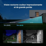 EZVIZ H80f Caméra Surveillance WiFi Extérieure 4K à Double Objectif, Colorfull Vision Nocture, Détection de Personnes/Véhicules, Zoom et Suivi automatiques, Défense Active, Audio Bidirectionnel
