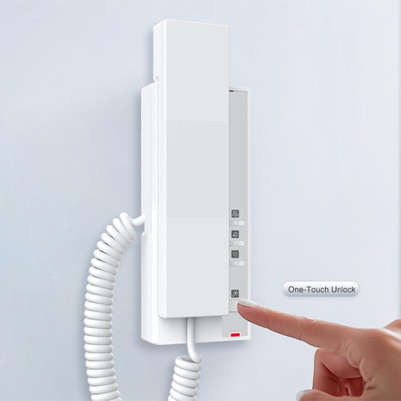 Poste Intérieur Interphone SIP Fanvil i501W - Combiné Magnétique - Wi-Fi 6 Intégré - 2 Lignes SIP - Audio HD (Opus) - Déverrouillage Porte à Distance - Boutons Personnalisables - Idéal Contrôle d'Accès Sécurité Résidentiel & Pro