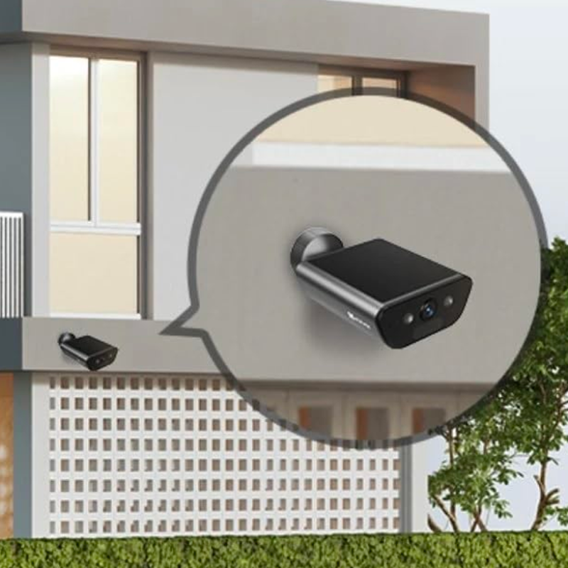 EZVIZ EB5 4K Caméra de sécurité solaire d'extérieur sans fil 2 en 1 Panneau solaire intégré, vision nocturne en couleur, détection humaine, détection de véhicule, audio bidirectionnel,