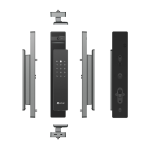 Serrure intelligente EZVIZ DL50FVS, serrure de porte d'entrée sans clé 8 en 1, serrure de porte à reconnaissance faciale 3D, stockage intégré de 8 Go, vision nocturne de 2 mètres, interphone actif, télécommande par application