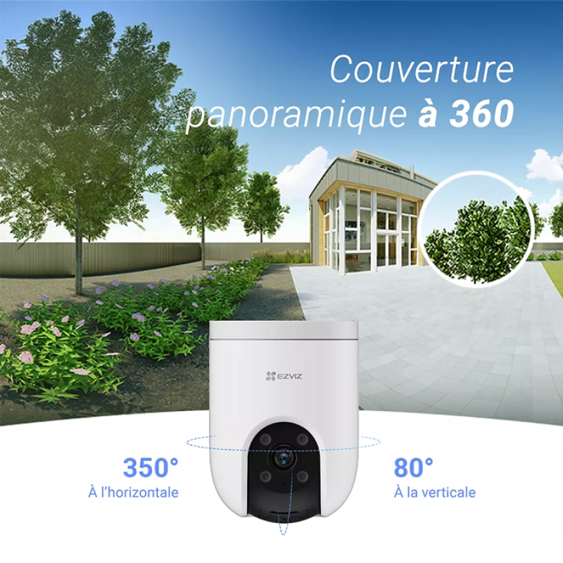 EZVIZ H8c Poe 3 MP 2K Caméra de surveillance Wifi exterieure motorisée - PoE (Pas Wi-FI)