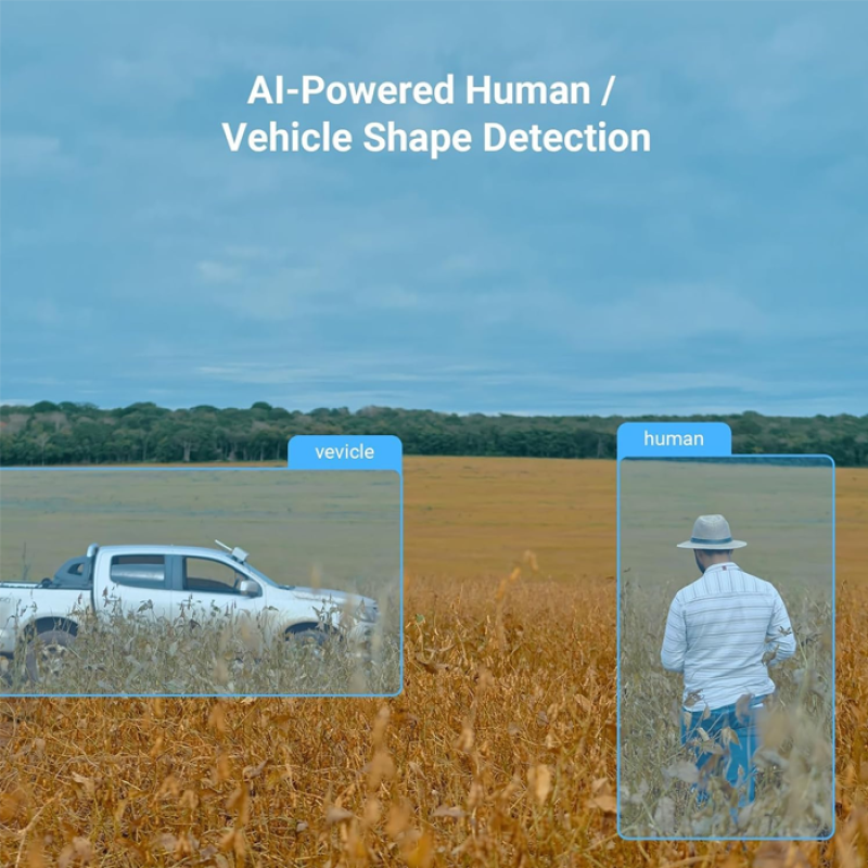 EZVIZ H8c 3MP - 4G [puce] - (Pas Wi-Fi - Caméra Filaire, pas de batterie - Caméra de Surveillance Extérieure, jusqu'a 30 m - Défense active avec Siren et Strobe Light 2 - Détection humaine / de la forme du véhicule alimenté par l'IA