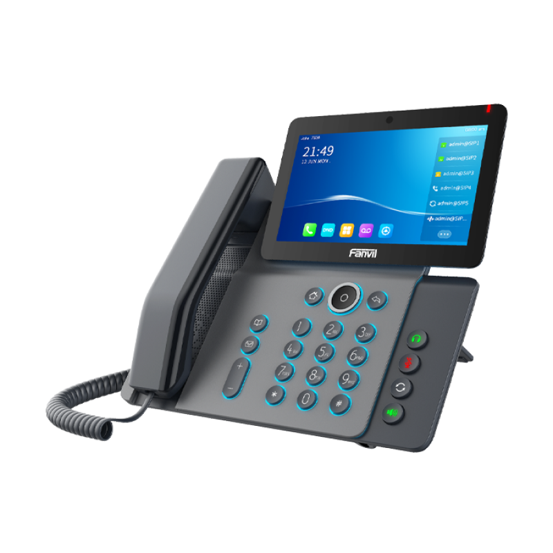 FANVIL V67 - Téléphone IP POE - POE & Wi-Fi - 20 Lignes SIP - Android 9.0 - Ecran 7" - camera 5MP - 29 Touches DDS (116 Virtuelles) - Bluetooth 5.4 (sans alimentation)