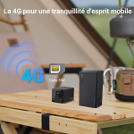 EZVIZ 2K 4G Caméra intérieure sans Fil +Batterie Externe, Mode AOV, Détection de Personne, Carte SD jusqu'à 512 Go (Non Incluse), Vidéo Time-Lapse, Audio Bidirectionnel, Design compacte, CB2 Kit Noir