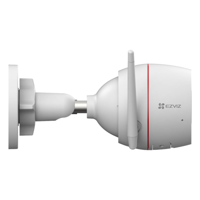 EZVIZ H3c, Caméra de sécurité WiFi extérieure 4MP 2K CCTV pour la maison avec vision nocturne couleur, détection de forme humaine AI, défense active, résistante aux intempéries, conversation bidirectionnelle, voix personnalisable, fonctionne avec Ale